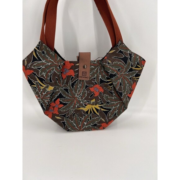 NADA ORIGAMI MADE IN FRANCE FLORAL PURSE DOUBLE HANDLE EASY USE & EFFORTLESS - Picture 5 of 11